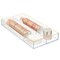 mDesign Plastic Makeup Vanity Drawer Organizer Tray, 4 Sections